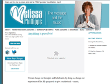 Tablet Screenshot of melissaphillippe.com